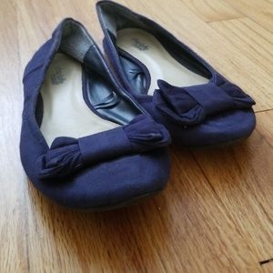 Charlotte Russe Blue Bow Ballet Flats